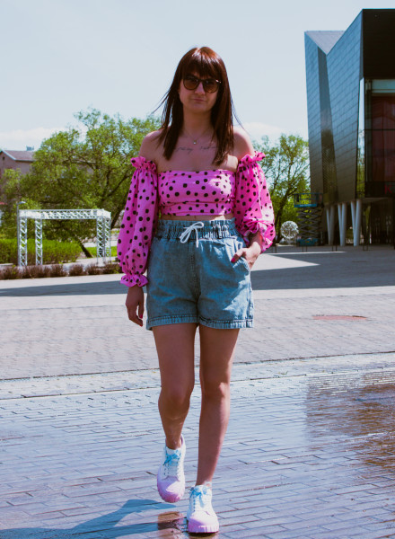 Women's denim shorts ART.4303