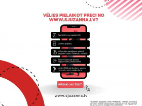 ARE YOU PLANNING TO VISIT S/C "SJUZANNA" !? DO YOU WANT TO TRY THE PRODUCT FROM THE E-SHOP WWW.SJUZANNA.LV? IF THE ANSWER IS YES, THEN THIS INFORMATION IS FOR YOU!